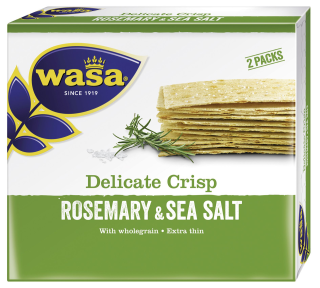 Wasa Knäckebrot Delicate Thin Rosmarin - 190 g Paket