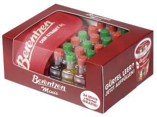 Berentzen Minis Sortiment im 24er Gürtel - 6 x 0,48 l Schachteln