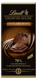 Lindt Edelbitter Mousse Chocoladen-Trüffel - 150 g Tafel