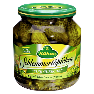 Kühne Schlemmertöpfchen Feine Gürkchen - 530 g Tiegel