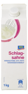 aro Schlagsahne 33 % Fett gekühlt - 1 l Packung