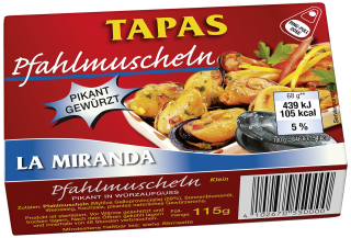 La Miranda Pfahlmuscheln - 1 Dose
