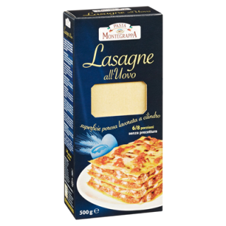 Pasta Montegrappa Lasagne allUovo mit Ei 500 g Packung