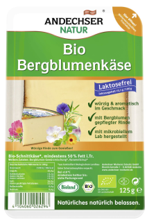 Andechser Natur Bio Butterkäse Scheiben mit Kräutern laktosefrei, 50 % Fett 150 g