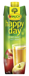 Happy Day Fruchtsaft Apfel 100 % Fruchtgehalt - 6 x 1,00...