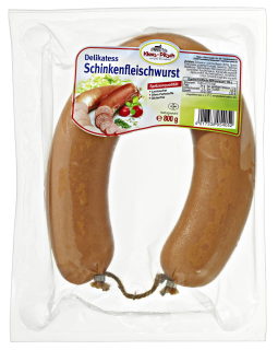 Klaas + Pitsch Schinkenfleischwurst ohne Knoblauch 800 g