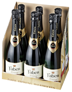 Faber Secco Krönung Sekt - 6 x 750 ml Flaschen