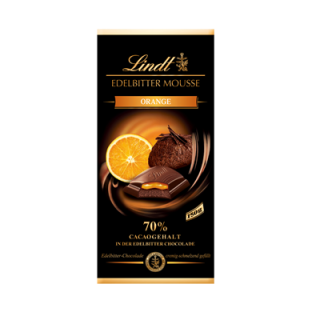 Lindt Schokolade Tafel Edelbitter Mousse  Orange - 150 g Tafel