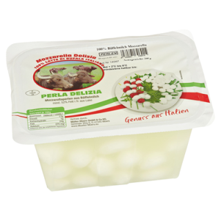 Delizia Büffelmozzarellaperlen 52 % Fett i. Tr., 50...