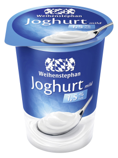 Weihenstephan Joghurt mild 1,5 % Fett - 6 x 500 g Becher