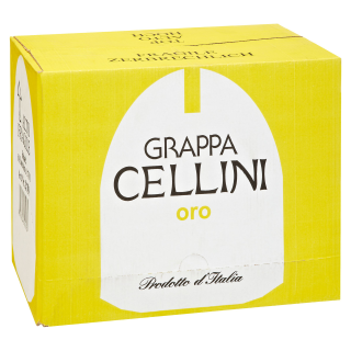 Cellini Grappa Cellini Oro 38% - 6 x 0,70 l Flaschen