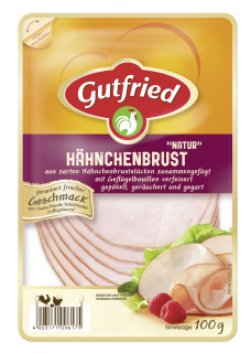 Gutfried Hähnchenbrust natur - 100 g Vac.-Packung