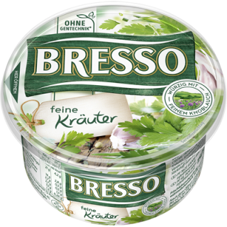 Bresso Frischkäse Feine Kräuter 62 % Fett i. Tr. 150 g Packung