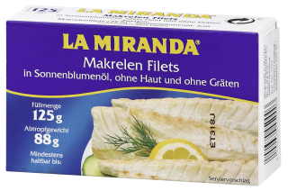 La Miranda Makrelenfilet in Öl - 1 Dose
