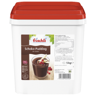 Frischli UTZ Schoko-Pudding mit Sahne, 6 % Fett - 5 kg Eimer