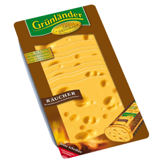 Grünländer Räucher halbfester Schnittkäse, 48 % Fett i. Tr. 500 g