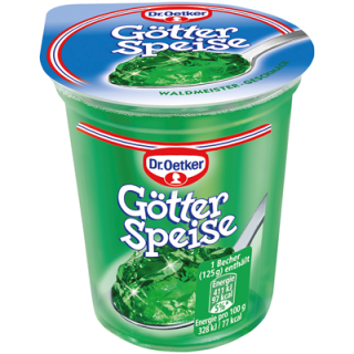 Dr.Oetker Götterspeise Waldmeister 0 % Fett - 1 x 150 g Becher
