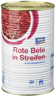 aro Rote Bete in Streifen küchenfertig - 4,25 l Dose