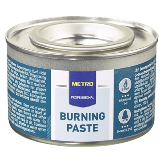 METRO PROFESSIONAL Brennpaste, +/- 3 h Brenndauer, rauchlos -  72 x 200 g Dosen