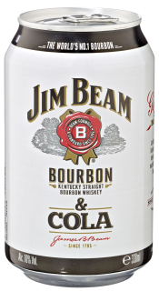 Jim Beam & Cola 10 % Vol. - 0,33 l Dose