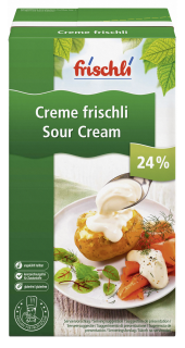 Frischli Sauerrahm 24 % Fett - 12 Faltschachteln