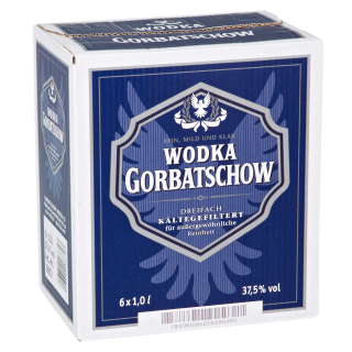 Gorbatschow Wodka Gorbatschow 37,5 % Vol. - 6 x 1,00 l Flaschen