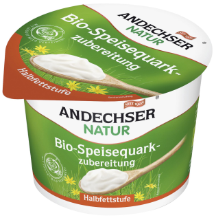 Andechser Natur Bio Speisequarkzubereitung mit Joghurt verfeinert, 20 % Fett 250 g Becher