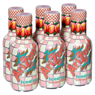 Arizona Iced Tea Peach - 6 x 0,50 l Flaschen