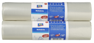 aro Müllsäcke 70  x  110 cm Transparent 120 l High Density Polyethylen (HDPE), Polyethylen (PE) 40 My