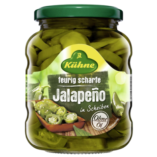 Kühne Jalapeño in Scheiben - 330 g Tiegel