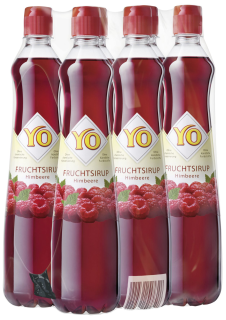 Yo Fruchtsirup Himbeere - 6 x 0,70 l Flaschen