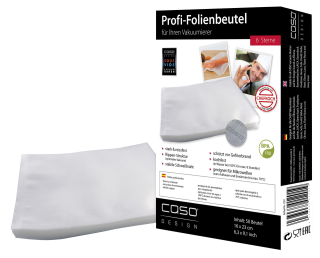 Caso Folienbeutel 6 Sterne 16  x  23 cm