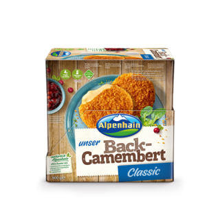 Alpenhain Back-Camembert Classic 50 % 12 Stück à 75 g - 900 g Karton