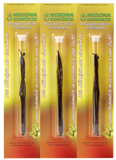 Nebona BIO Bourbon Vanille Ganz - 70 g Packung