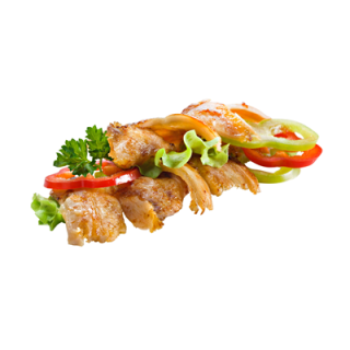 Alebon Hähnchen Kebab tiefgefroren, gegrillt, geschnitten 1 kg Beutel