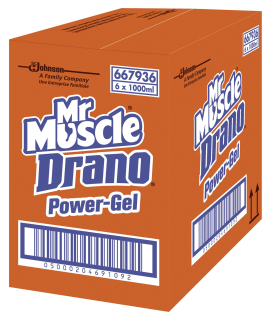 Drano Abflussreiniger Mr Muscle Drano Power-Gel Rohrfrei...