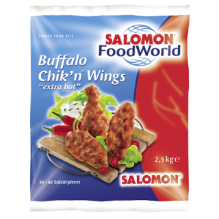 Salomon Buffalo Chikn® Wings extra hot - 2,50 kg Packung