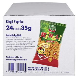 Funny Frisch Ringli Paprika - 24 x 35 g Beutel