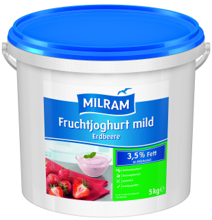 Milram Fruchtjoghurt Erdbeere Fett - 5,00 kg Eimer