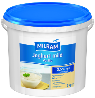 Milram Fruchtjoghurt Vanilla Fett - 5,00 kg Eimer