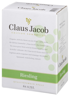 Claus Jacob Riesling Weißwein - 6 x 0,75 l Flaschen