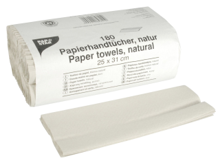 Papstar Handtuchpapier Natur Recycling-Papier 1 lagig - 4...