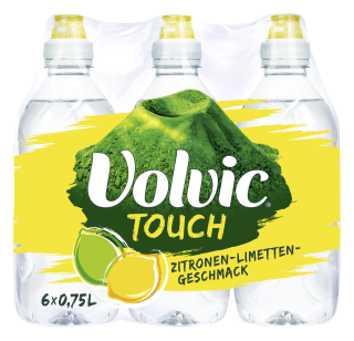 Volvic Touch Zitronen-Limetten - 6 x 0,75 l Flaschen