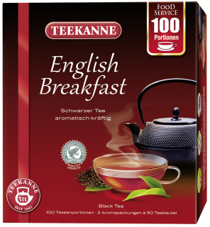 Teekanne Gastro Tassenportionen English Breakfast 100er - 175 g Faltschachtel