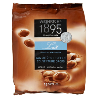 Weinrich Lait Kuvertüre Tropfen Vollmilch 38%...