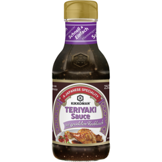 Kikkoman Teriyaki Knoblauch 250 ml Flasche
