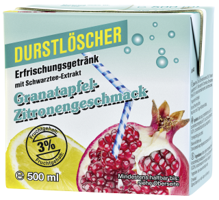 Durstlöscher Granatapfel-Zitrone - 12 x 0,50 l Packungen