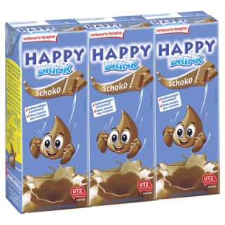 Hochwald Happy Drink Schoko 1,35 % Fett im Milchanteil 3...