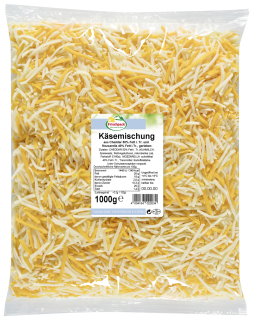 Frischpack Tex-Mex-Mischung Mozzarella/Cheddar - 1 kg...