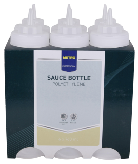 METRO Professional Spenderflasche 760 ml Ø 7 cm - 6 Stück